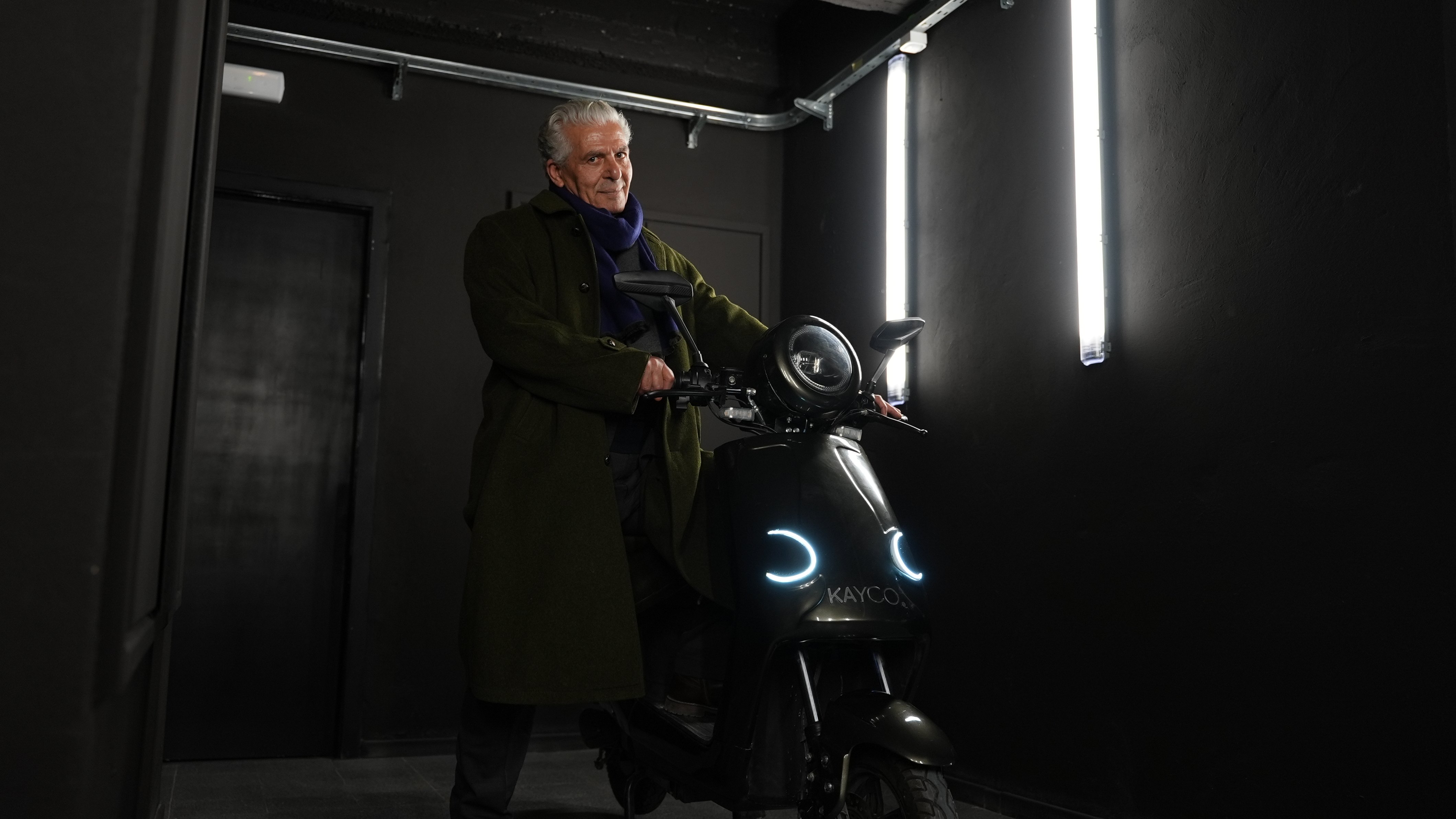 Customer with KAYCO scooter